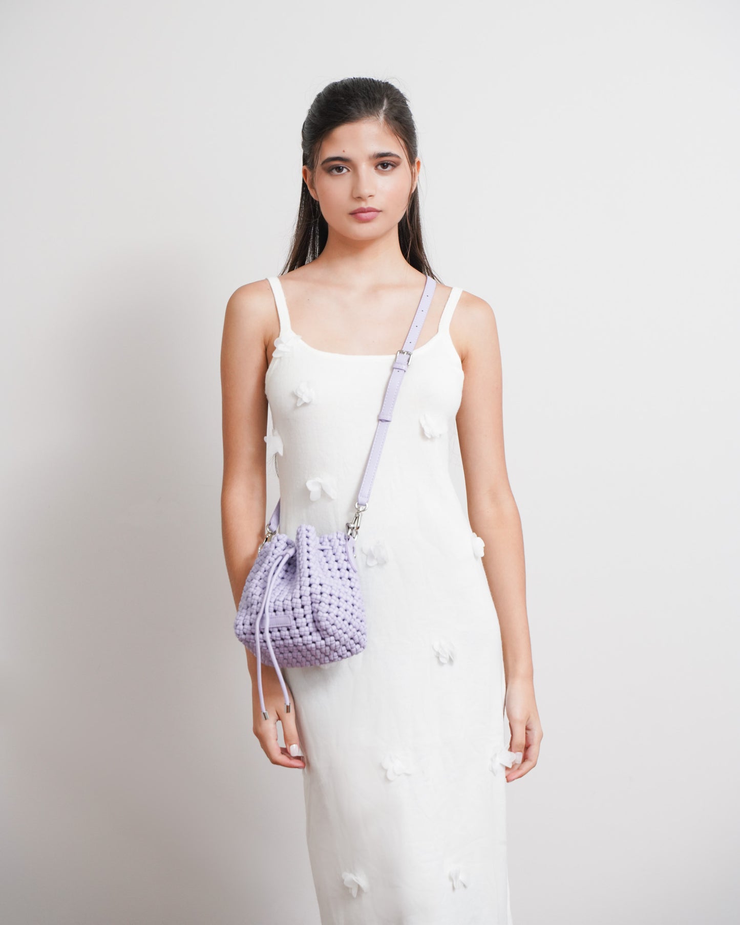 Petite Bucket Bag in Lilac