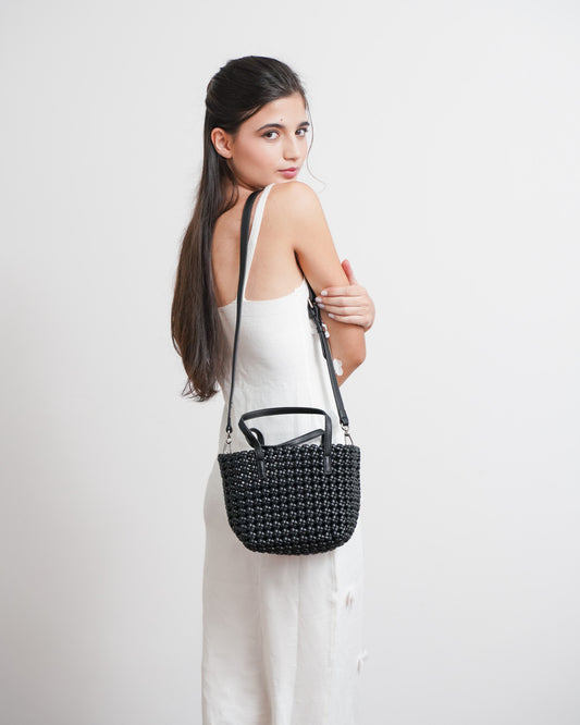 Petite Tote Bag in Black