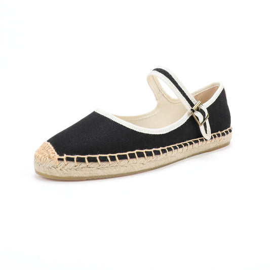 Mary Jane Espadrille - Black