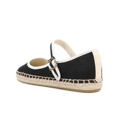 Mary Jane Espadrille - Black