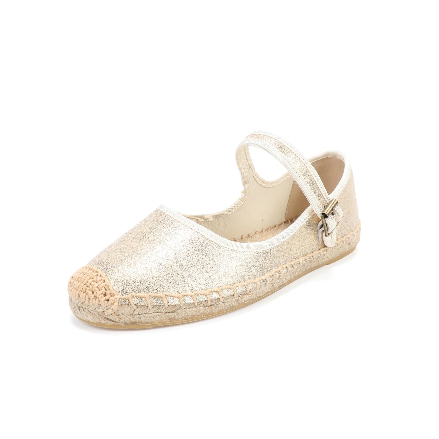 Mary Jane Espadrille - Gold