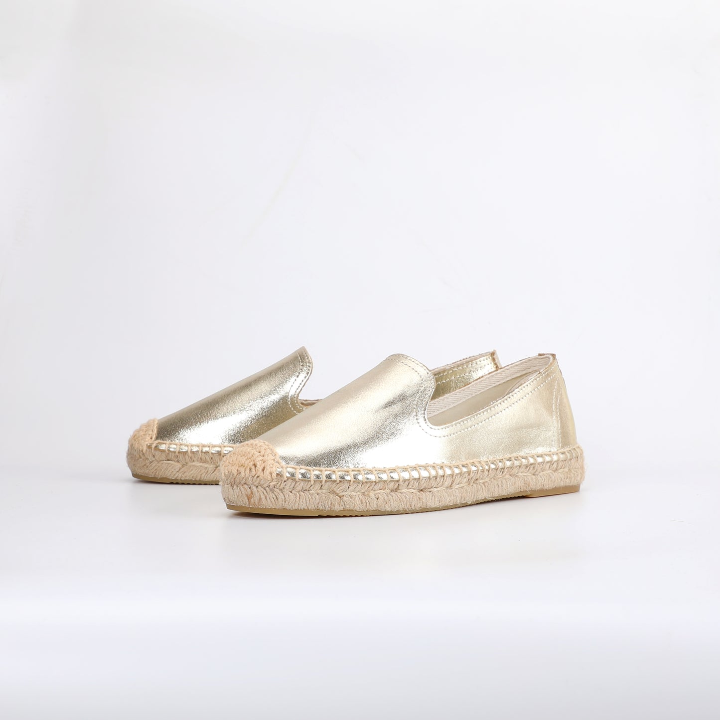 Gold Metallic Espadrille