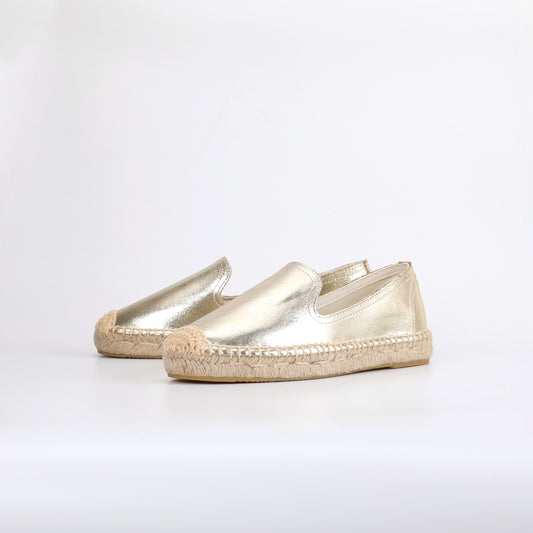 Gold Metallic Espadrille