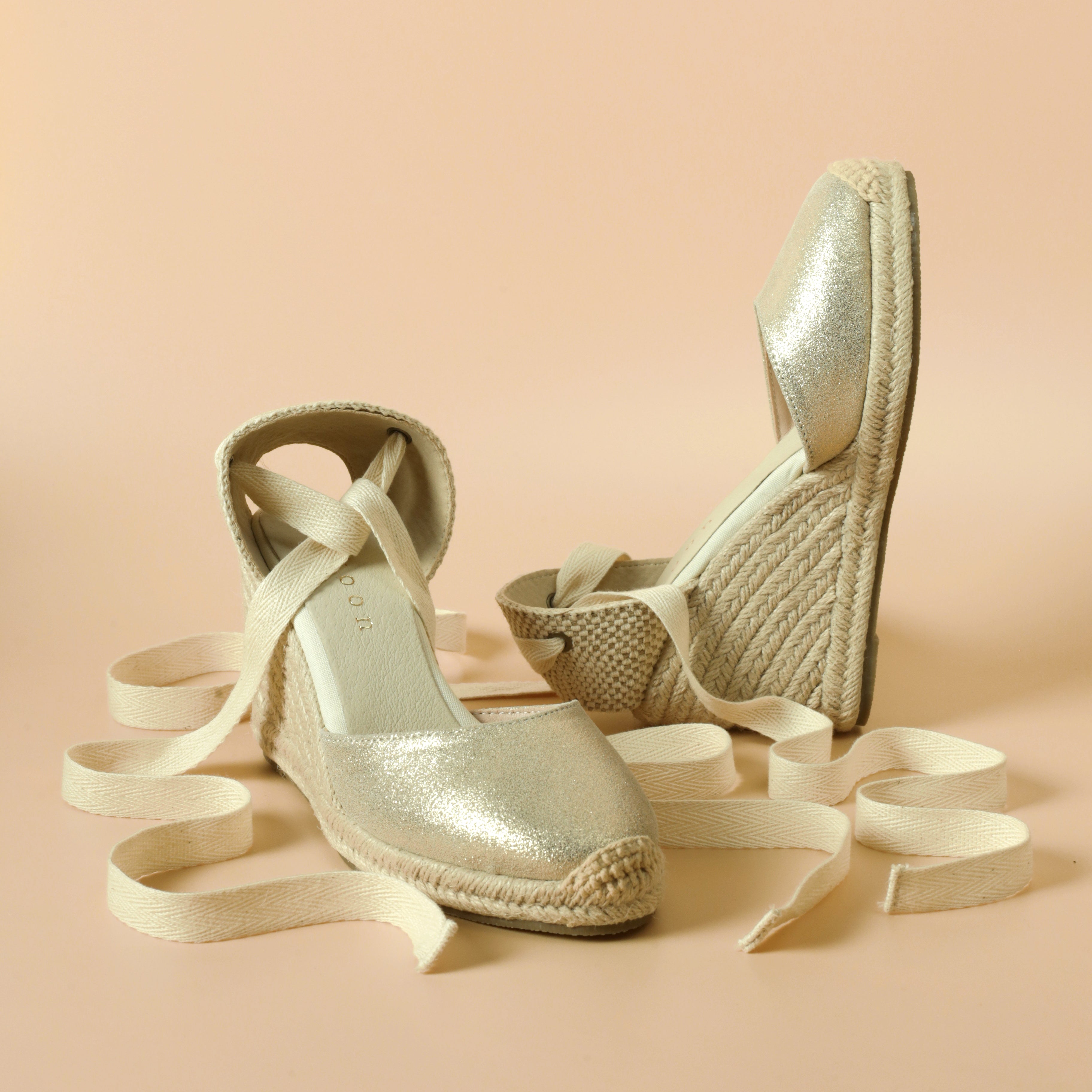 Wedge Espadrille - Gold â Kokoon