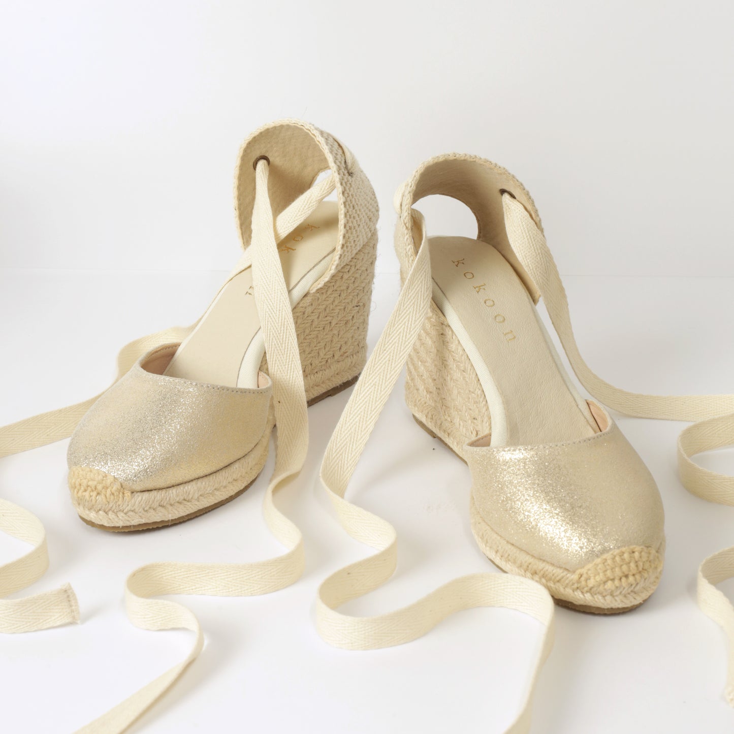 Wedge Espadrille - Gold