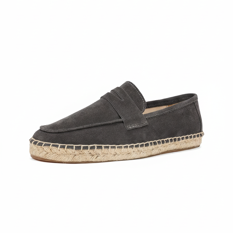 Men’s Loafers Espadrille in Dark Gray (Preorder)