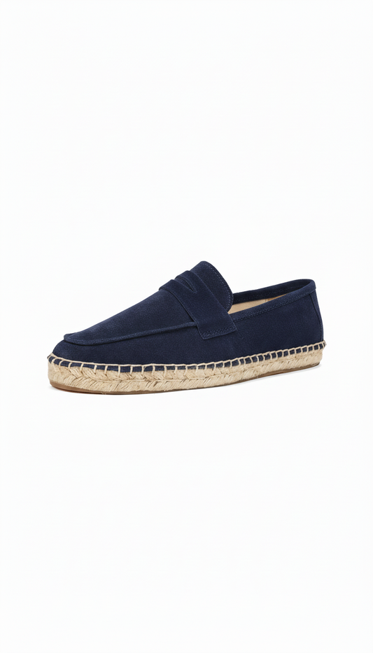 Men’s Loafers Espadrille in Navy Blue (Preorder)