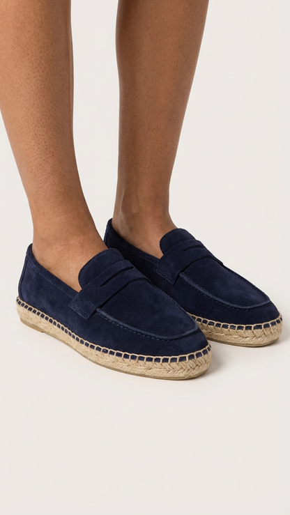 Men’s Loafers Espadrille in Navy Blue (Preorder)