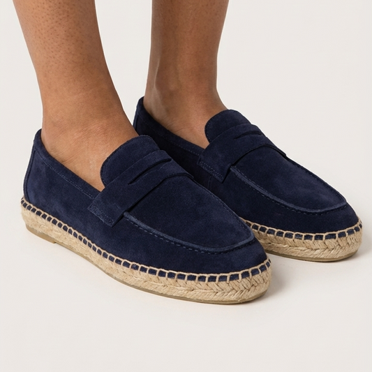 Men’s Loafers Espadrille in Navy Blue (Preorder)