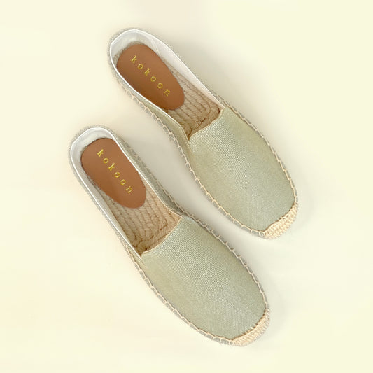 Platform Plain Espadrille - Sage