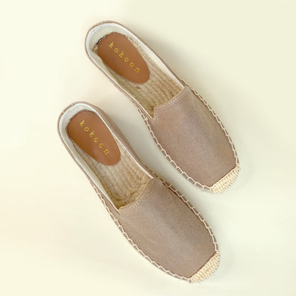 Platform Plain Espadrille - Taupe