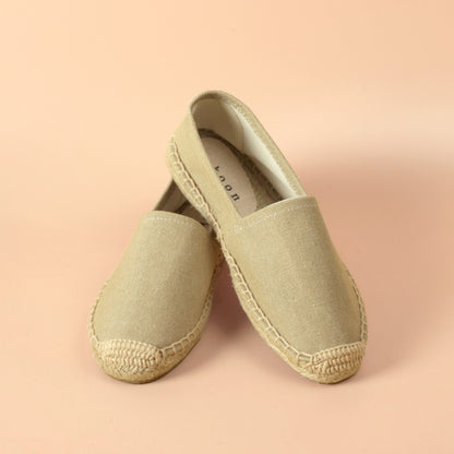 Plain Beige Espadrille