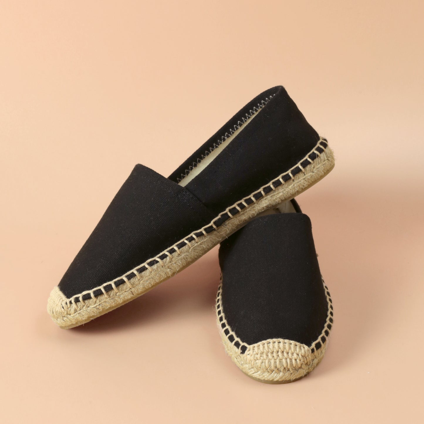 Plain Black Espadrille