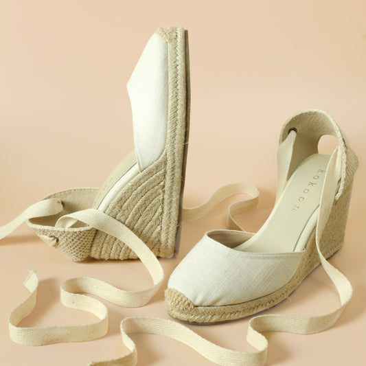 Wedge Espadrille - White